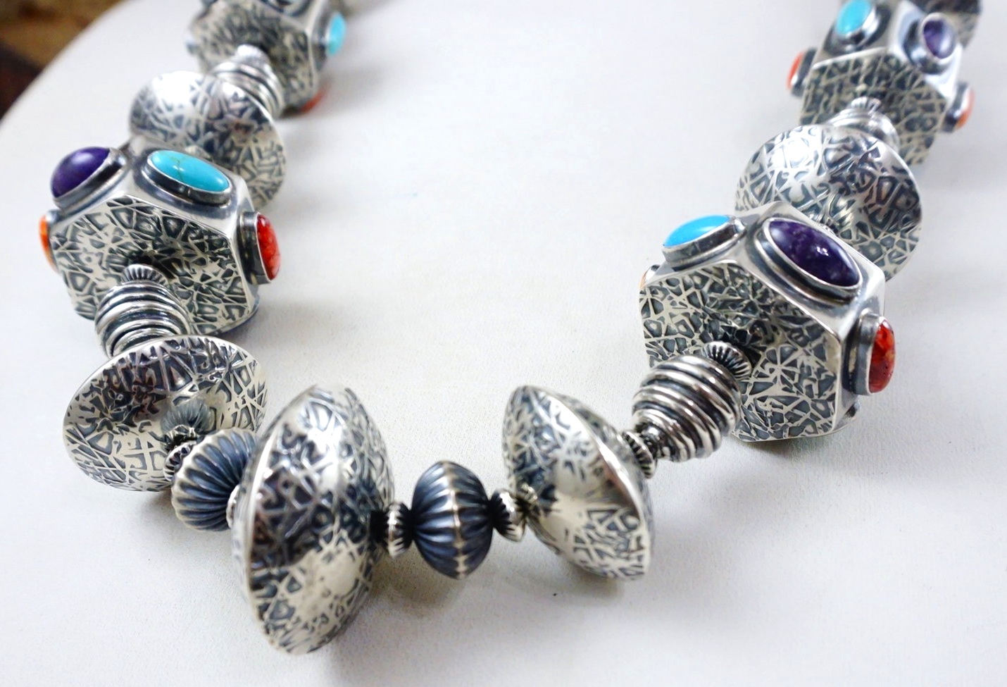 Sterling silver beaded necklaces – ash hoffman jewelry