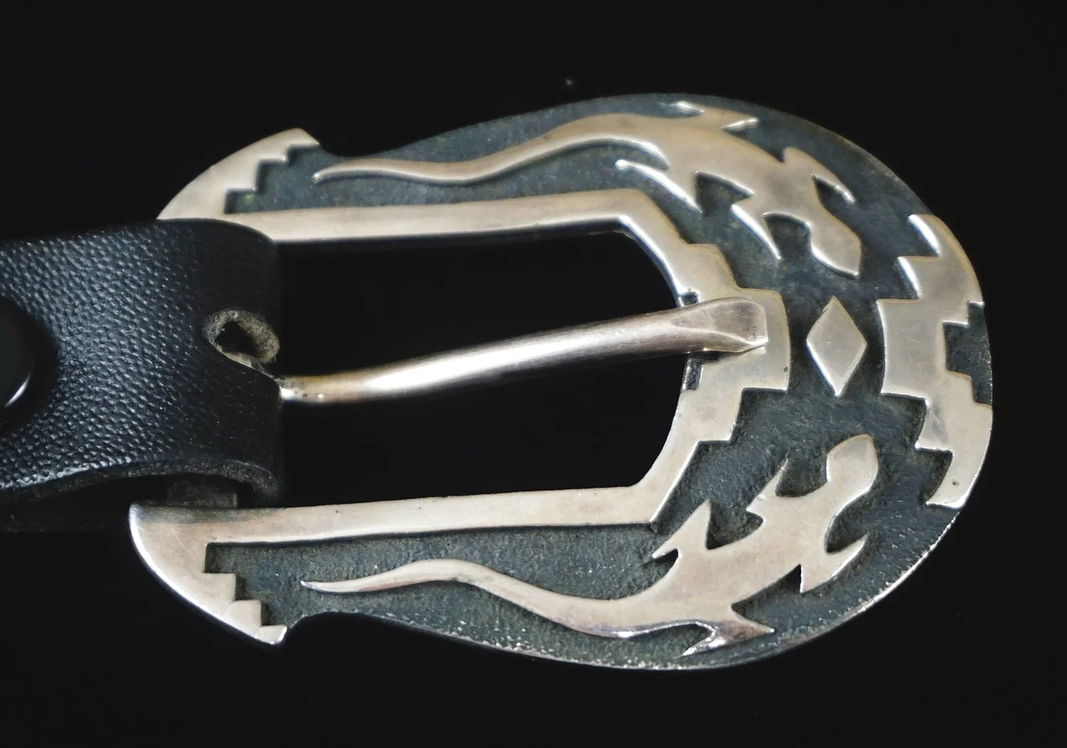 Item #901R- Navajo 4pc Silver Lizards and Snakes Overlay 