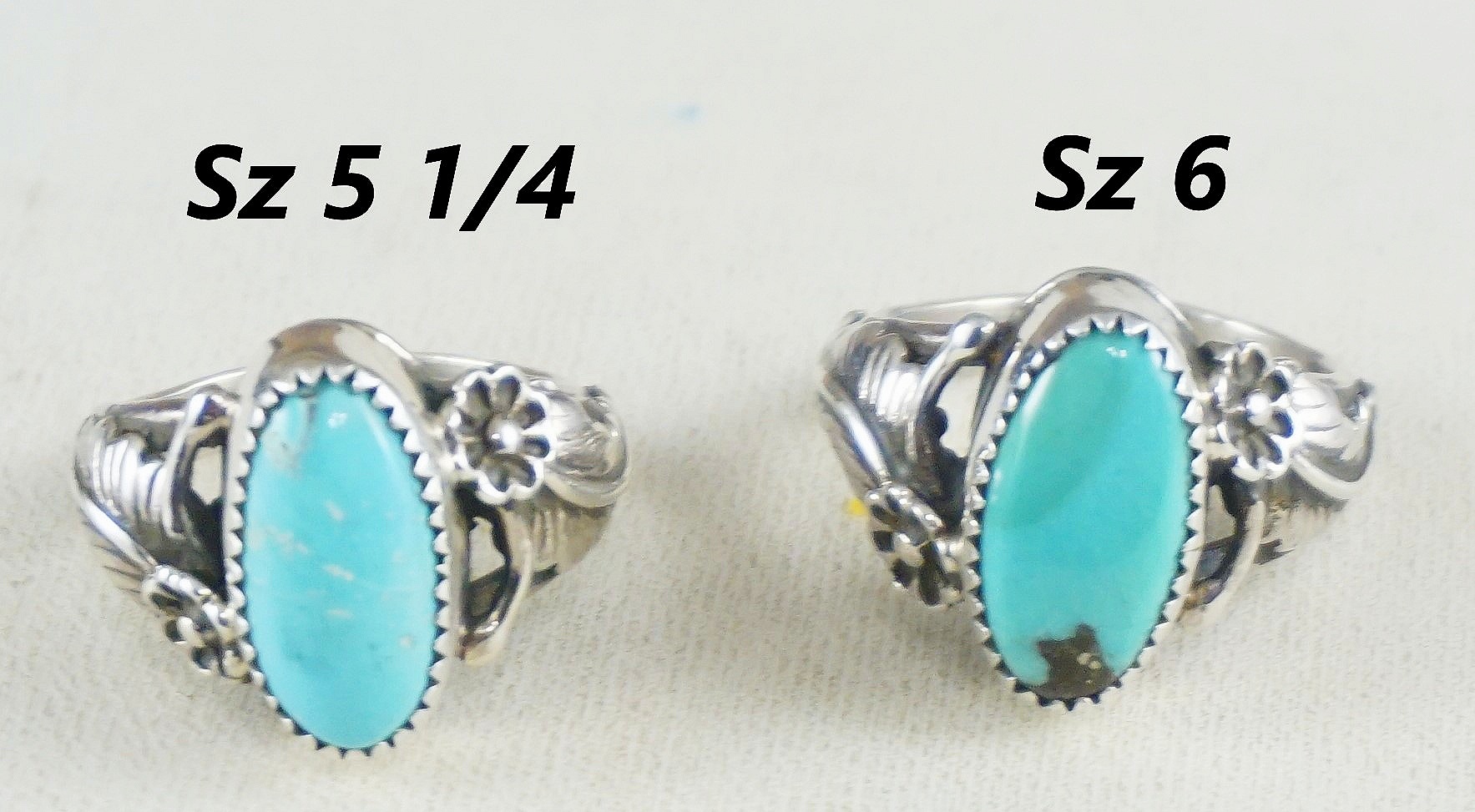 Item #902A- Women's Navajo Kingman Turquoise Sterling Silver 