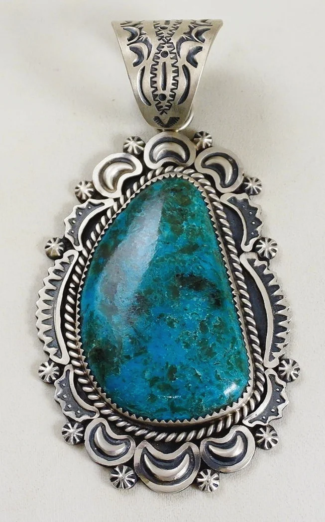 xlg-navajo-peruvian-chrysocolla-sterling-silver-moon-stars-repousse-pendant-harold-j-911A.jpg
