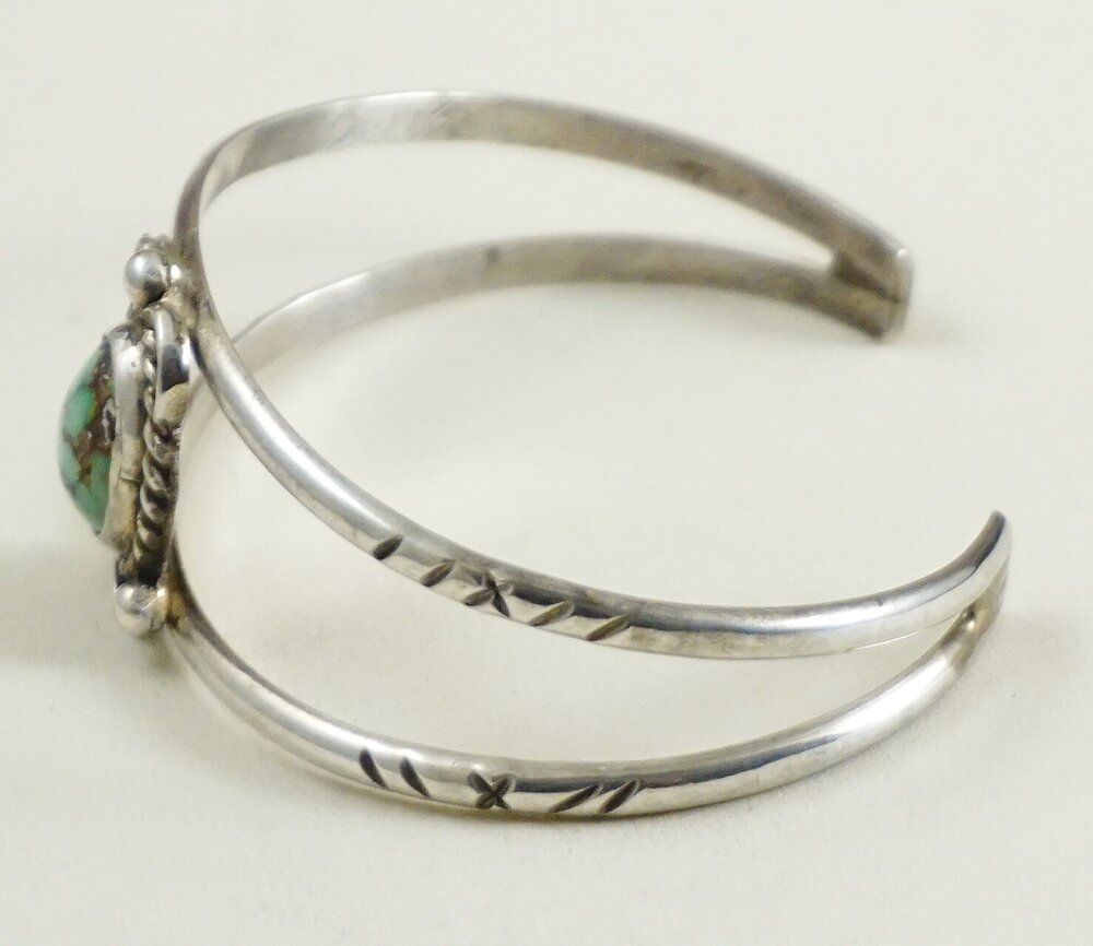 Two-Tone Sterling Silver Name Cuff Bracelet - 9022202