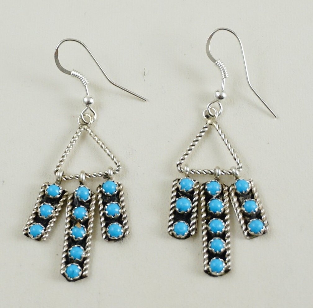 zuni-turquoise-snake-eyes-dangles-sterling-silver-triangle-earrings-mike-bitsie-945H.jpg