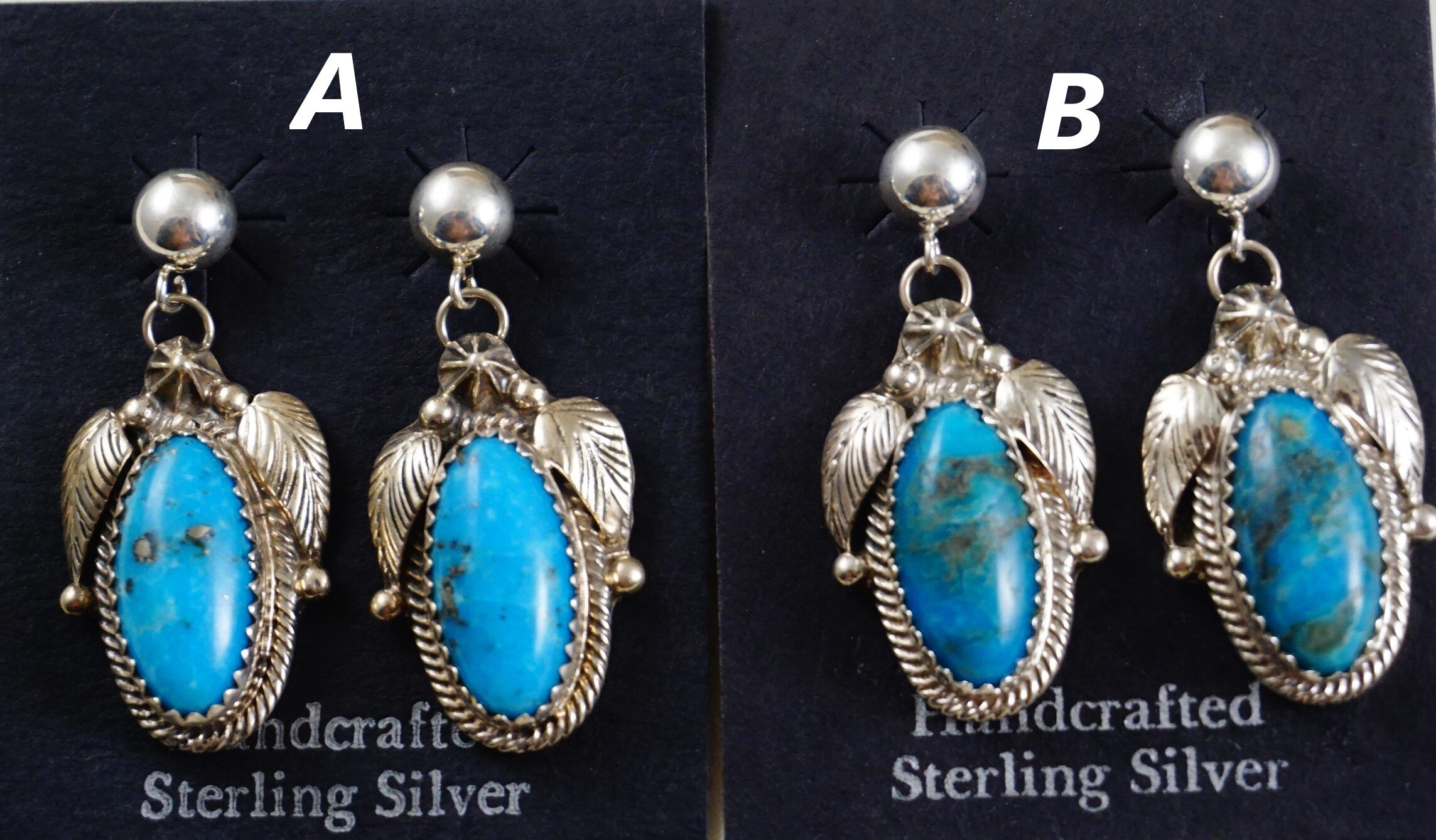 Navajo Sterling Silver Post Earrings 