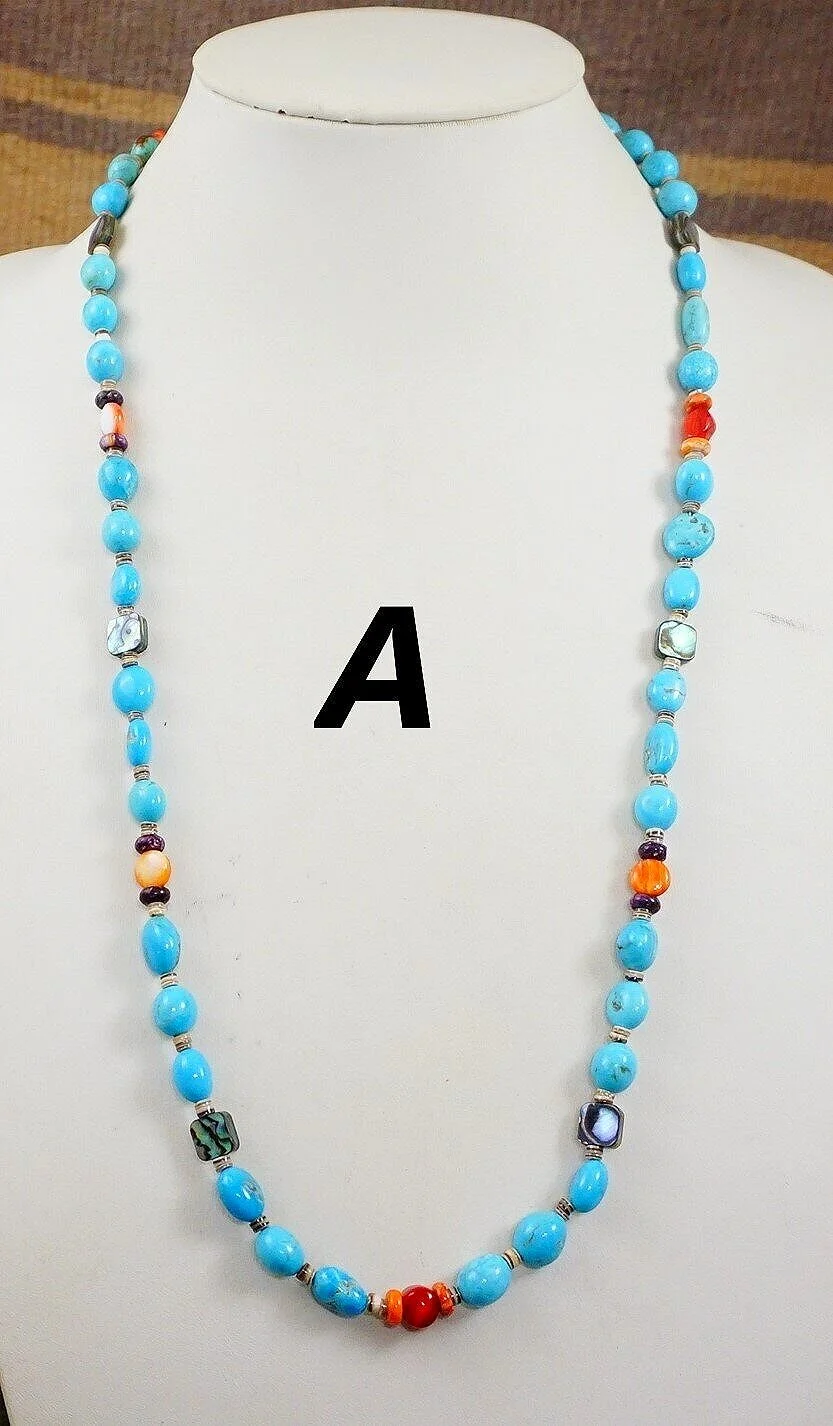 navajo-kingman-turquoise-orange-purple-spiny-oyster-coral-abalone-heishi-shell-silver-beaded-necklace-teller-959E-1.jpg