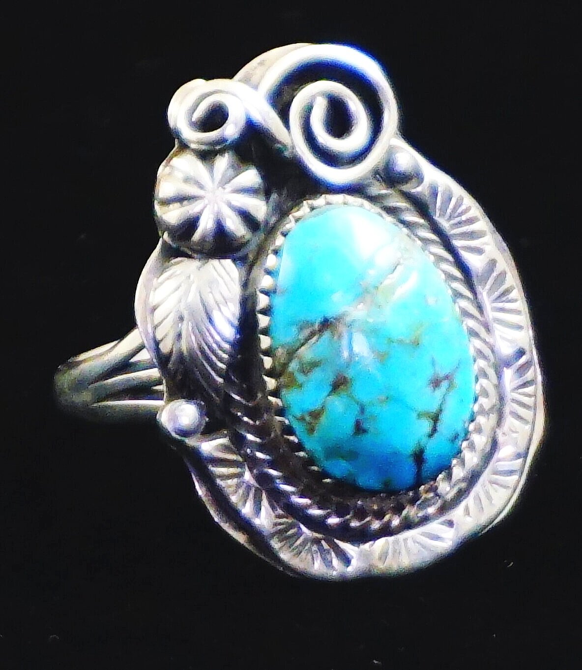 James Little Signed Navajo Turquoise Ring – Stacey Fay Designs