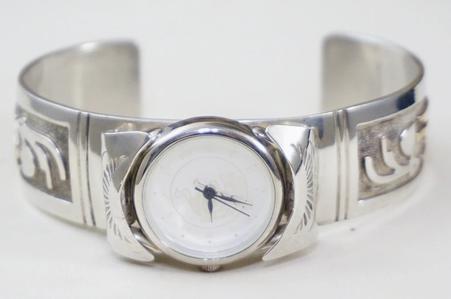Navajo STERLING Watch And 1/20 12K Gold Filled Overlay Kokopelli Kokopelli Watch - Etsy main image 4