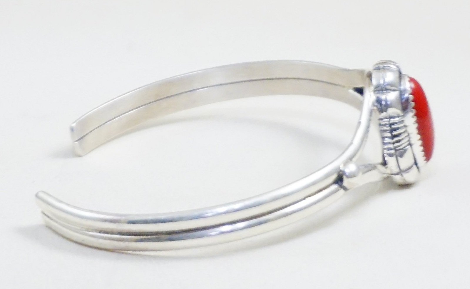 Buy Coral Gemstone 925 Sterling Silver Plated Amazing Bracelet at  joolkart.com