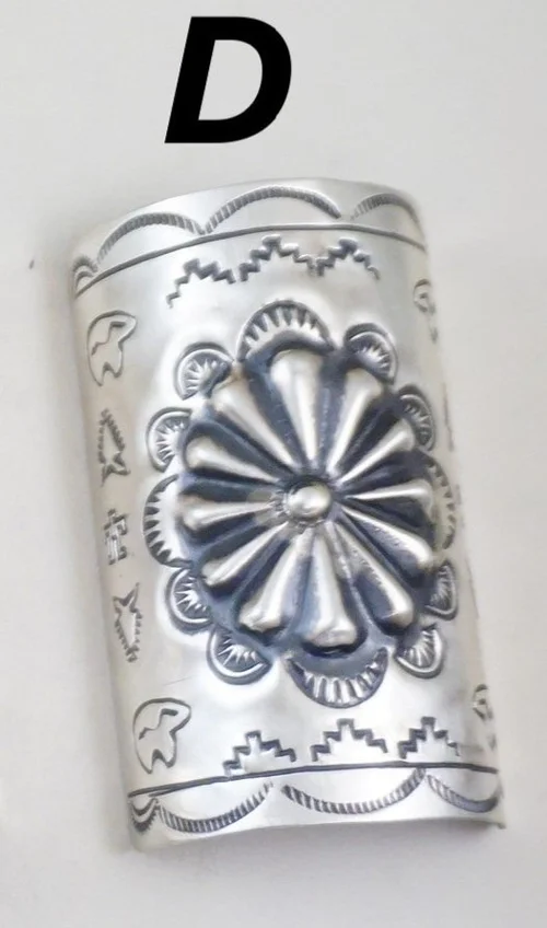 Item #994Z- Large Navajo Symbols Stamped Decorative Repousse  display picture 1