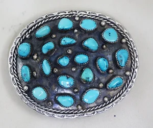 Item #997B- Vintage Navajo Kingman Turquoise Nugget Cluster 