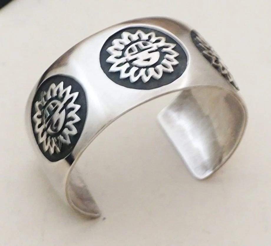 Item #1004P- Navajo/Hopi Sterling Silver Detailed Sunface Sun God  