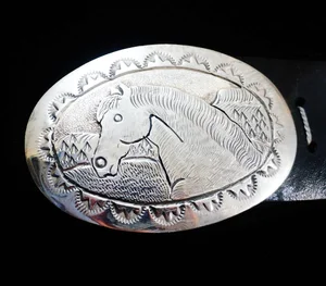 Item #1010K- Navajo 10ct Sterling Silver Horse Storyteller  display picture 1