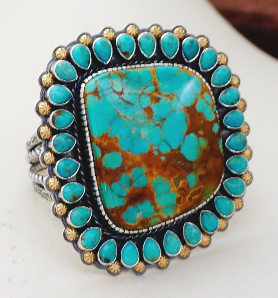 Silver Native American Turquoise Cuff - Koblenz & Co. Antique & Estate  Jewelry