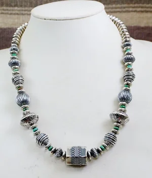 Item #1022T- Navajo Royston Turquoise and Sterling Silver Multi 
