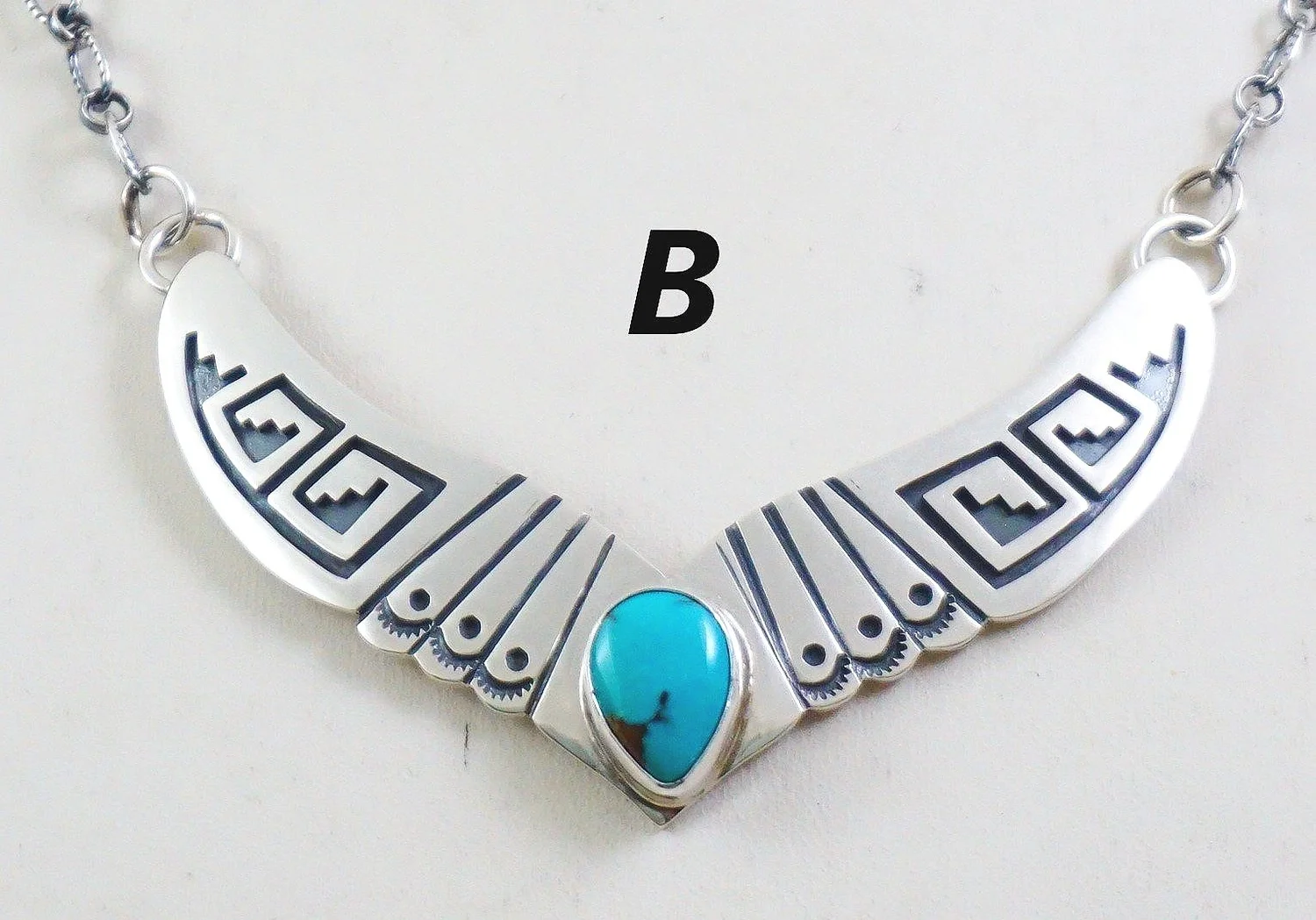 Item #1023Z- Navajo Kingman or Lone Mountain Turquoise Sterling