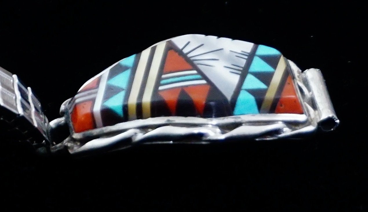 Multi Stone Band & Watch Women Multi-gemstone Decor Elastic Watch Band (Band Only  main image 3