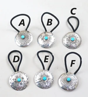 Item#780P- Navajo Turquoise Decorative Stamped Sterling  display picture 1