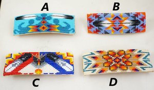 Item #1034B- Handmade Navajo Multi Color Beaded Decorative  display picture 1
