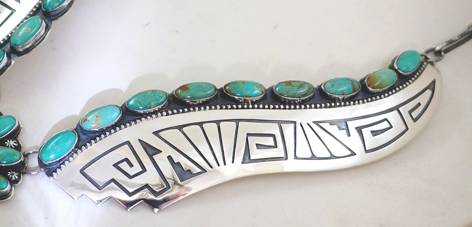 Item #1036N- High End Navajo Royston Turquoise Sterling Silver 