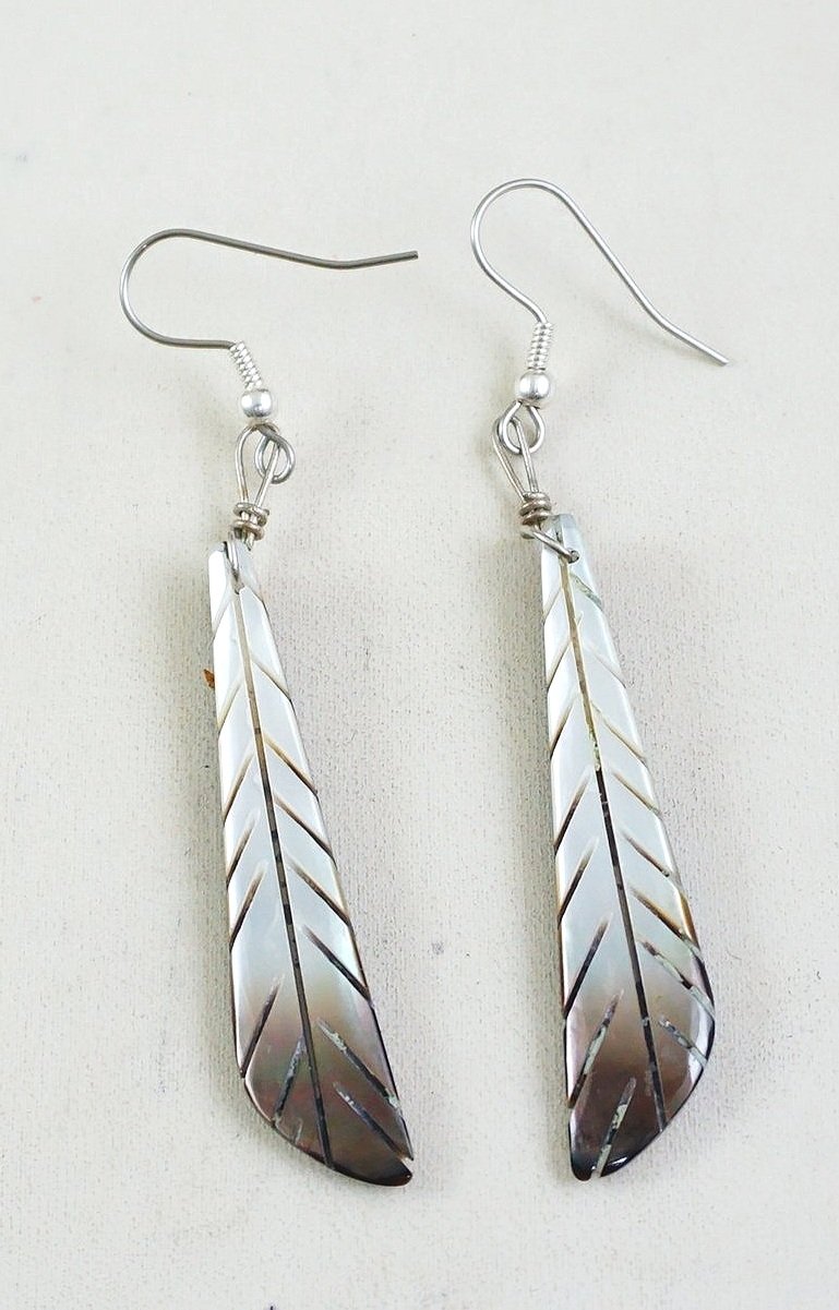 vintage-zuni-carved-abalone-feather-dangle-earrings-.JPG