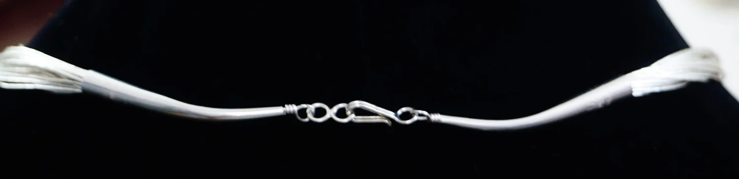 Navajo Liquid Silver Necklace —Men