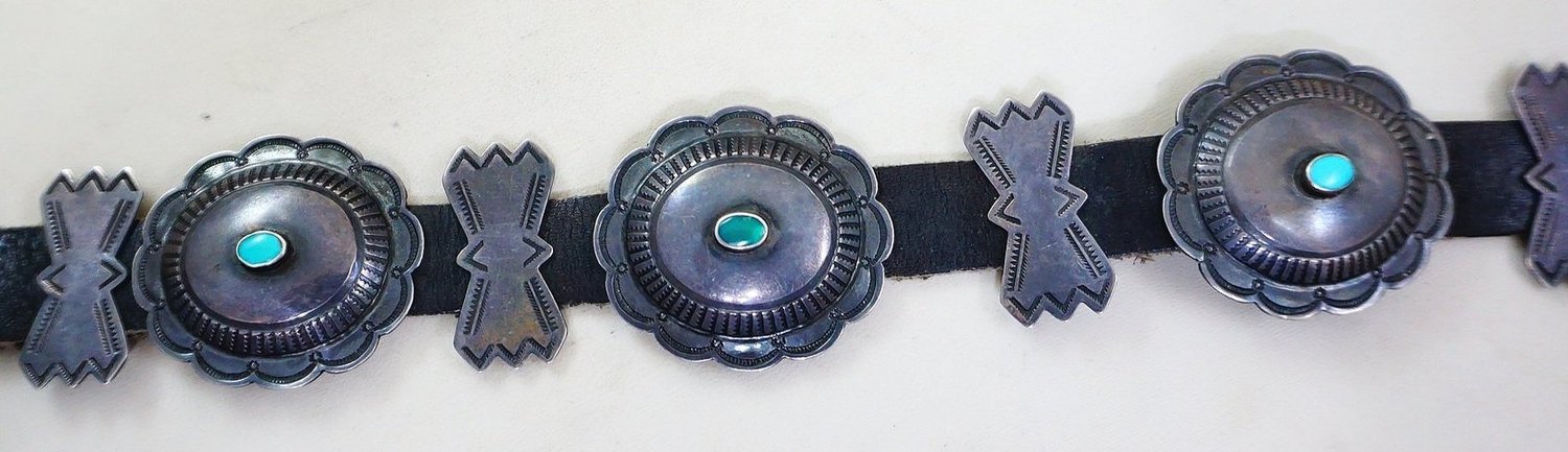 Vintage Leather and Stone Belt/Hat Belt Amazon.com: Leather Hat Band, Cowboy Hat Band for Men  main image 4