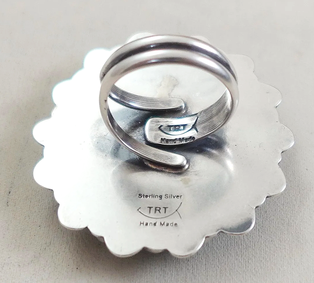 womens-navajo-turquoise-cluster-silver-ring-teller-sz-7-1071T-4.png