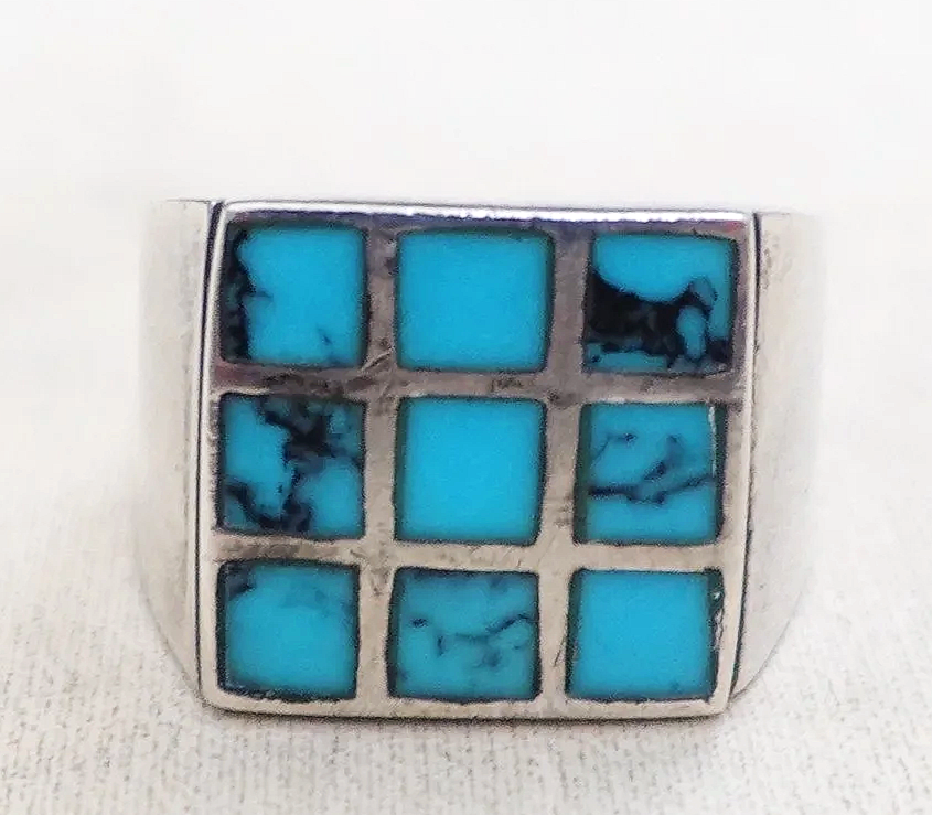vintage-mens-navajo-turquoise-checkerboard-silver-ring-sz-8-1071H-1.png