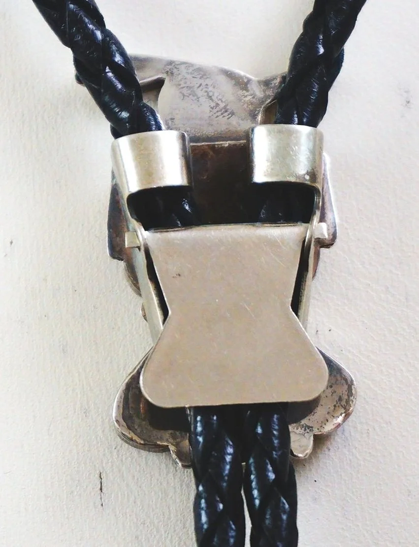Vintage Zuni Thunderbird Bolo Tie —Multi Stone Bolo Ties