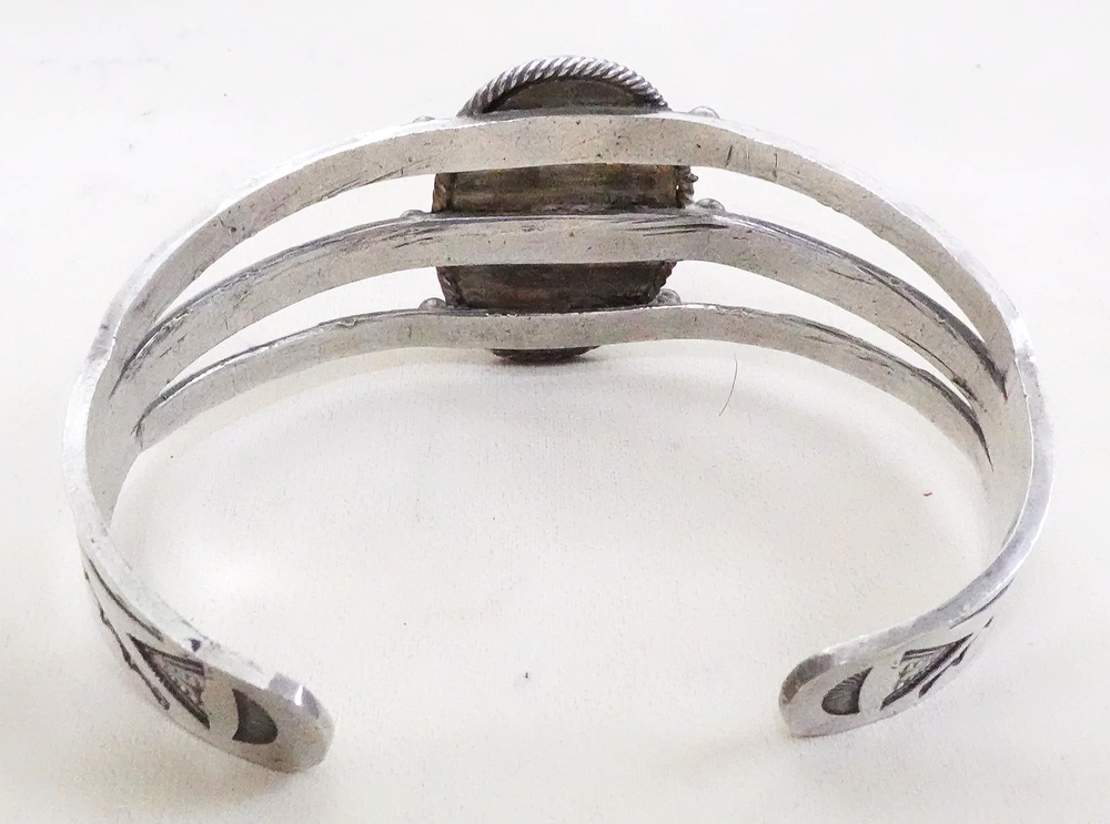Vintage Navajo Royston Blue Turquoise Sterling Silver Collector's