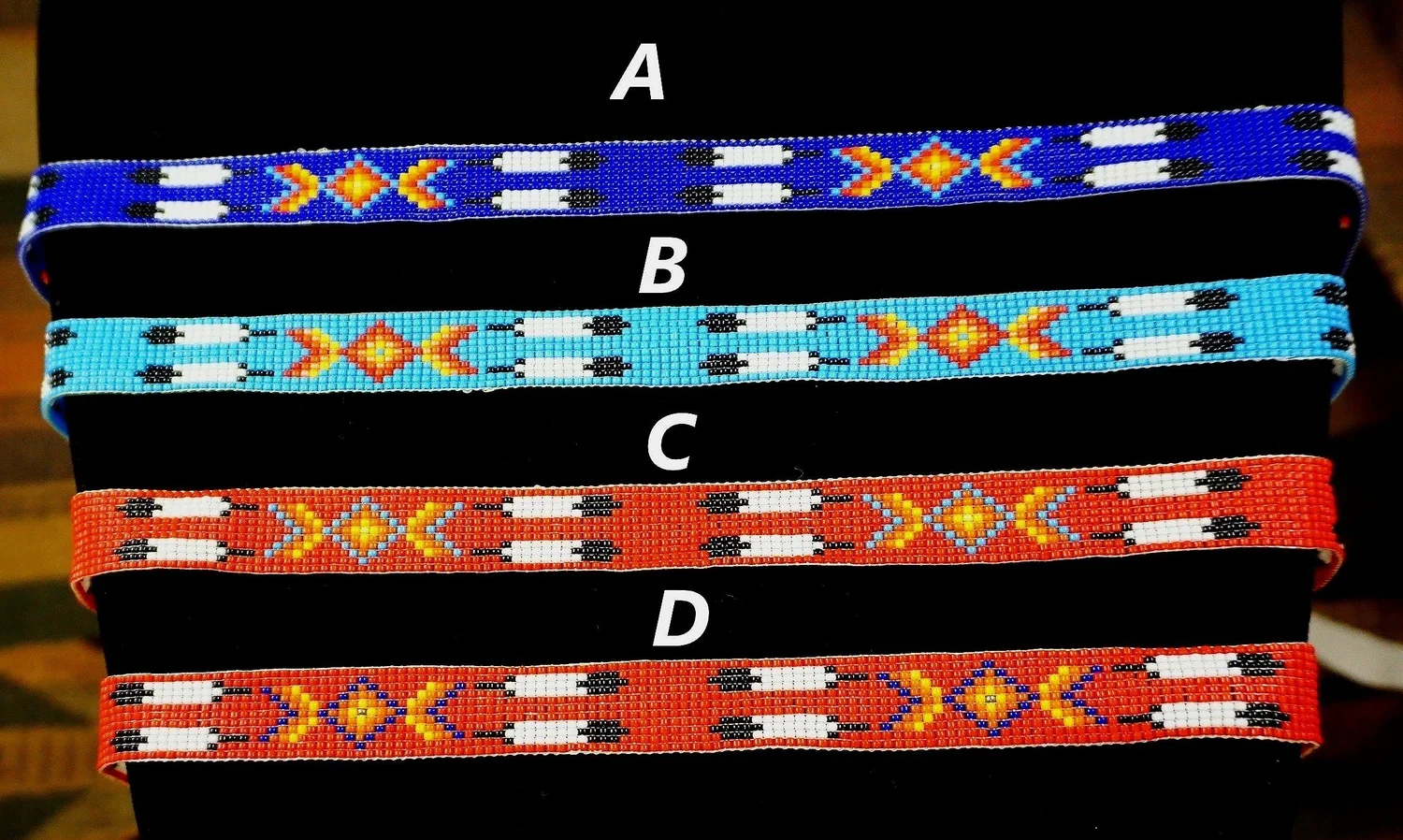 Vintage 70s Hand Woven Santa Fe Native Belt Rainbow Multi Color Hat Band Embroidered Belts Hat Band Wrap Around Tie Multi Color  main image 2