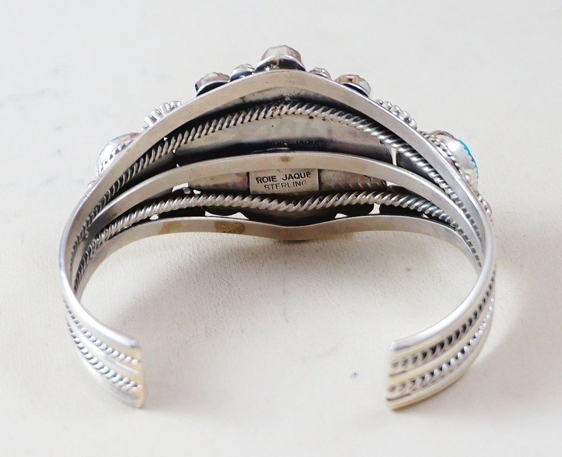 navajo-kingman-turquoise-cluster-silver-bracelet-jaque-1051X-3.jpg
