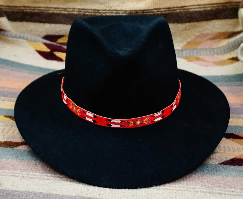 Navajo Multi Color Beaded Hat Bands —*Hat Bands display picture 1
