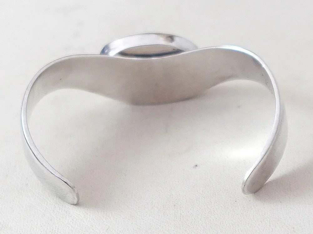 Mexican Multi Stone Inlay Silver Bracelet —Men's and Women's