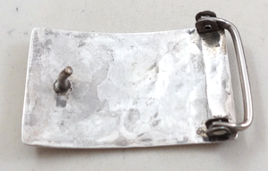 Vintage Zuni Yellow Mother of Pearl Channel Inlay Belt  display picture 2