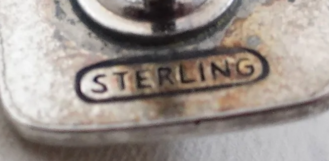 Vintage Navajo Turquoise Sterling Silver Cufflinks —Cufflinks