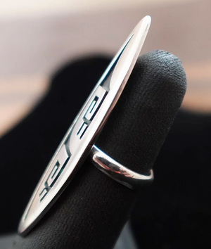 Women's Vintage Hopi Sterling Silver Symbol Overlay Collector's
