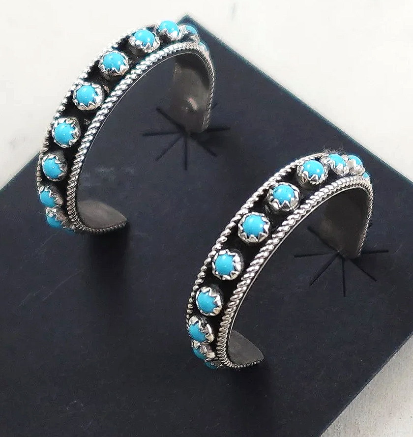 zuni-turquoise-snake-eyes-silver-half-hoop-earrings-charley-1073K-1.png
