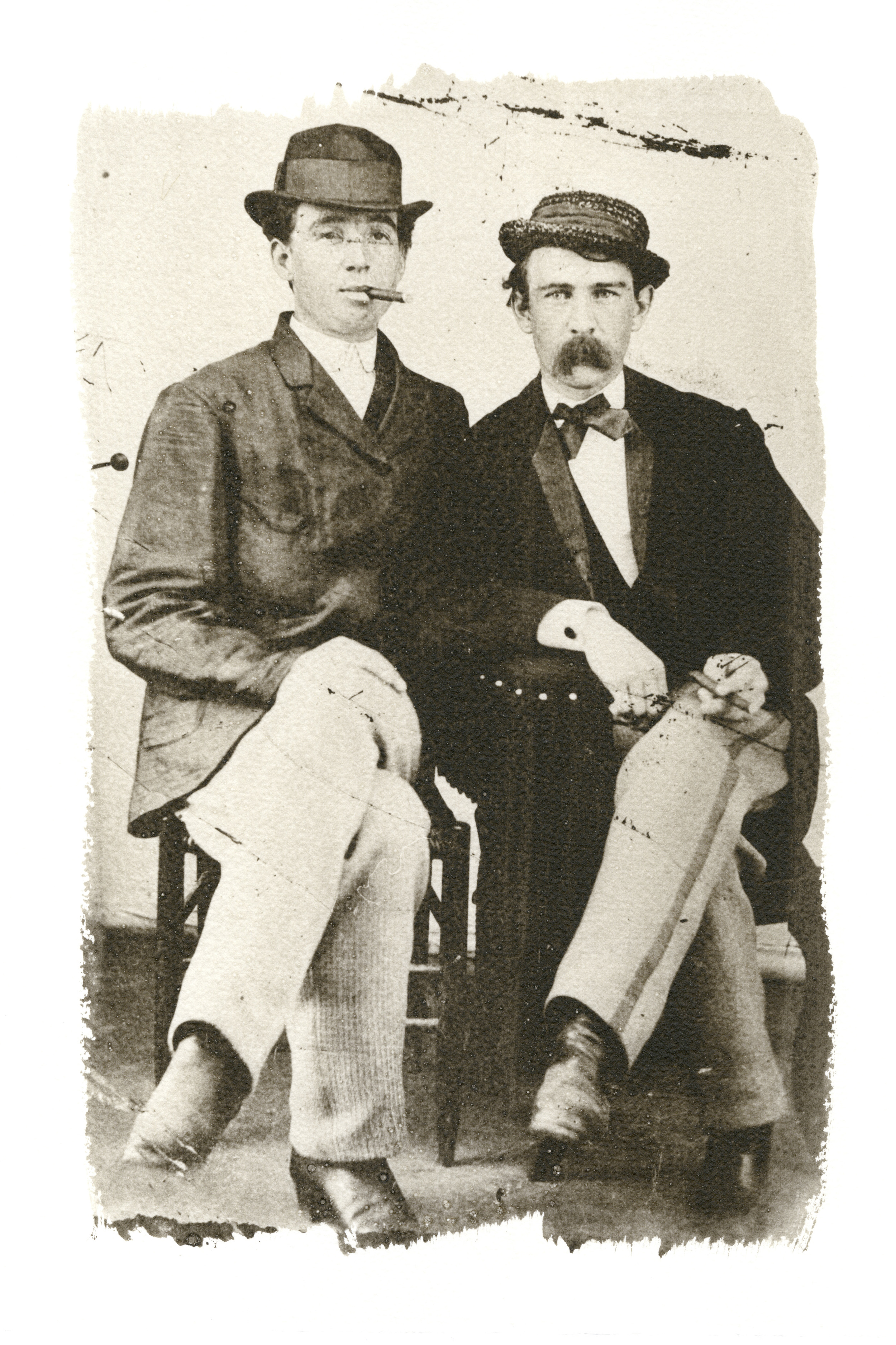 Partners, from an 1870's tintype