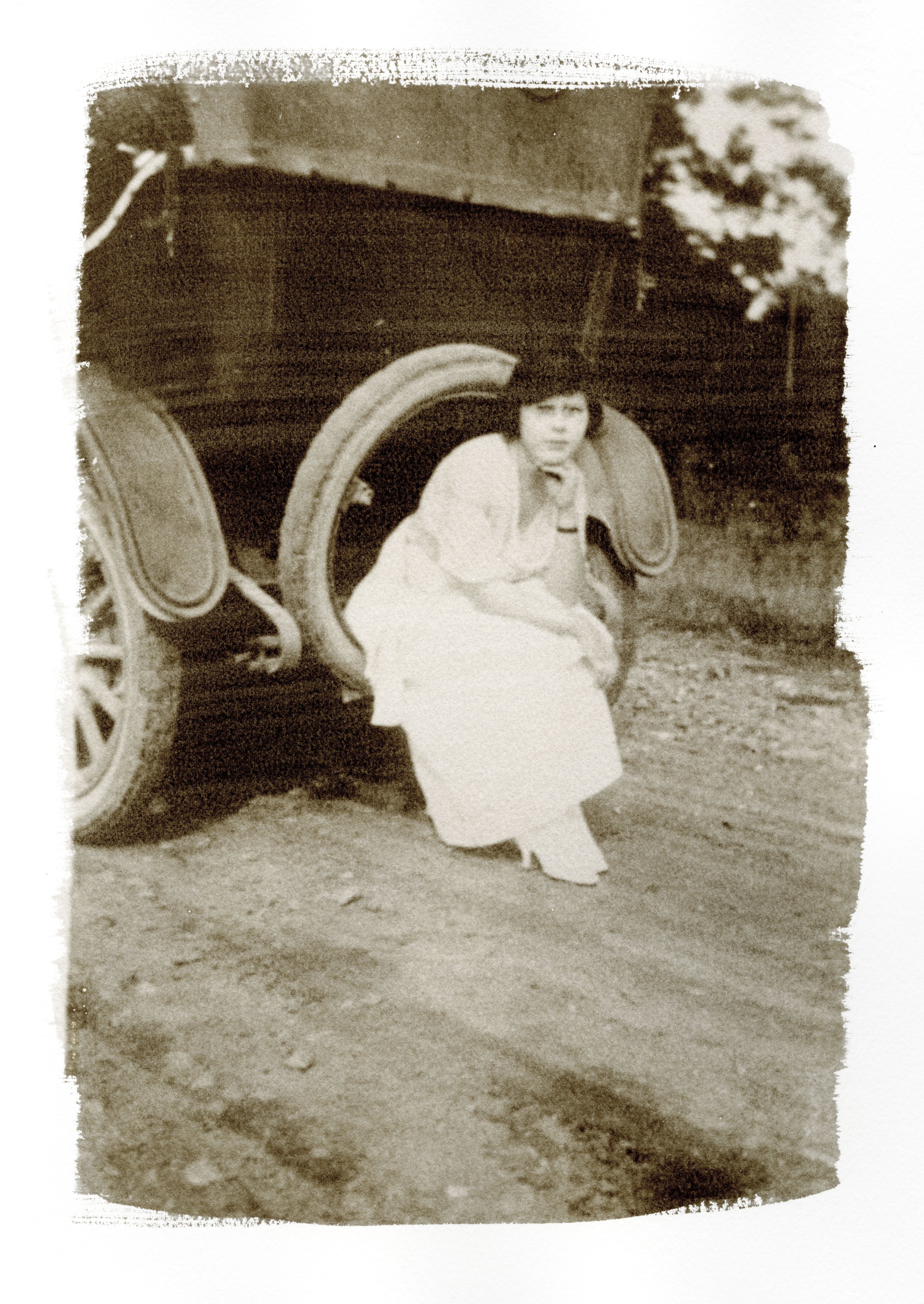 Woman and Car, 1920's