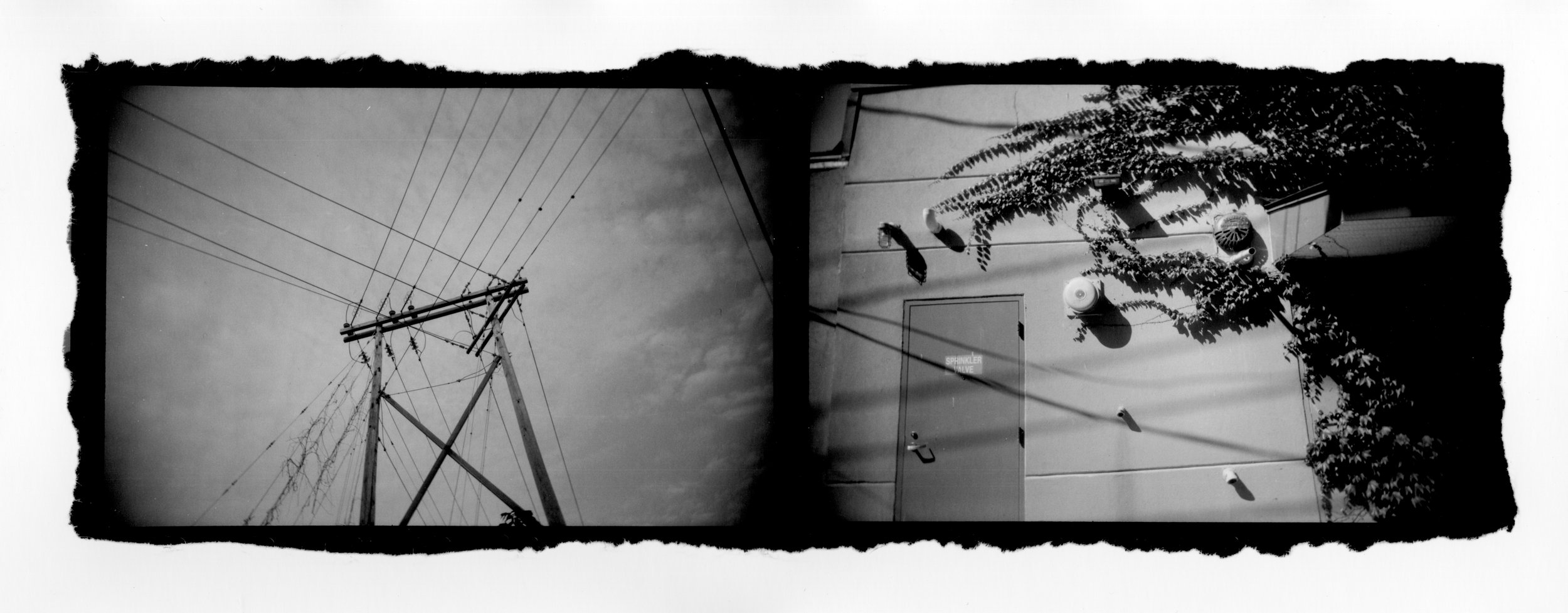 Wires and Wall Diptych, 2020