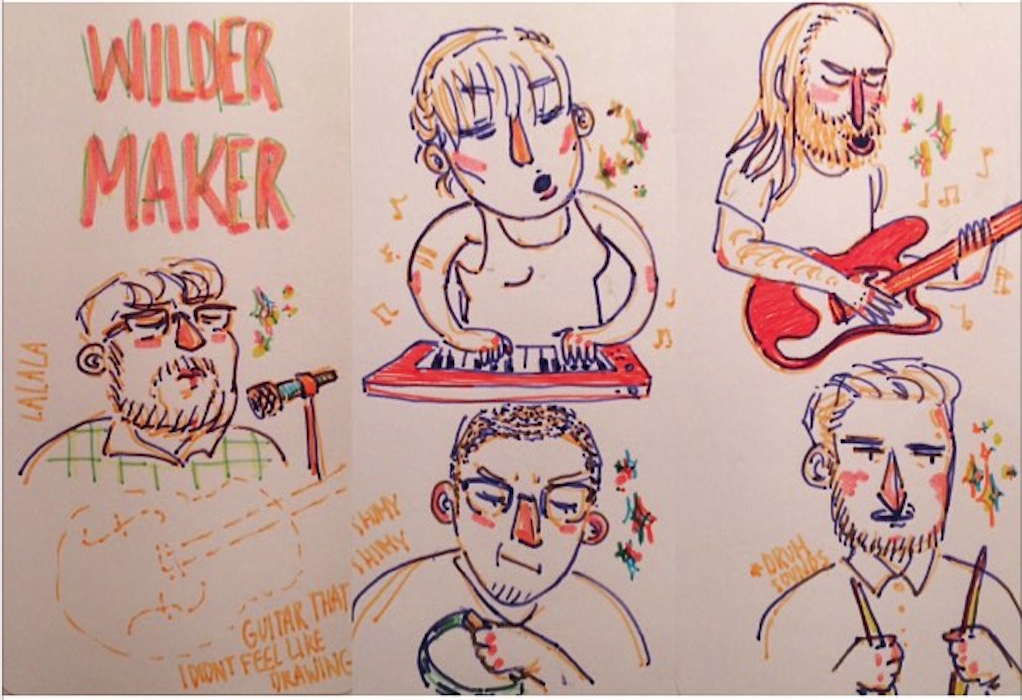 playing for art students is fun (drawing by IG user Fengfengfoo )