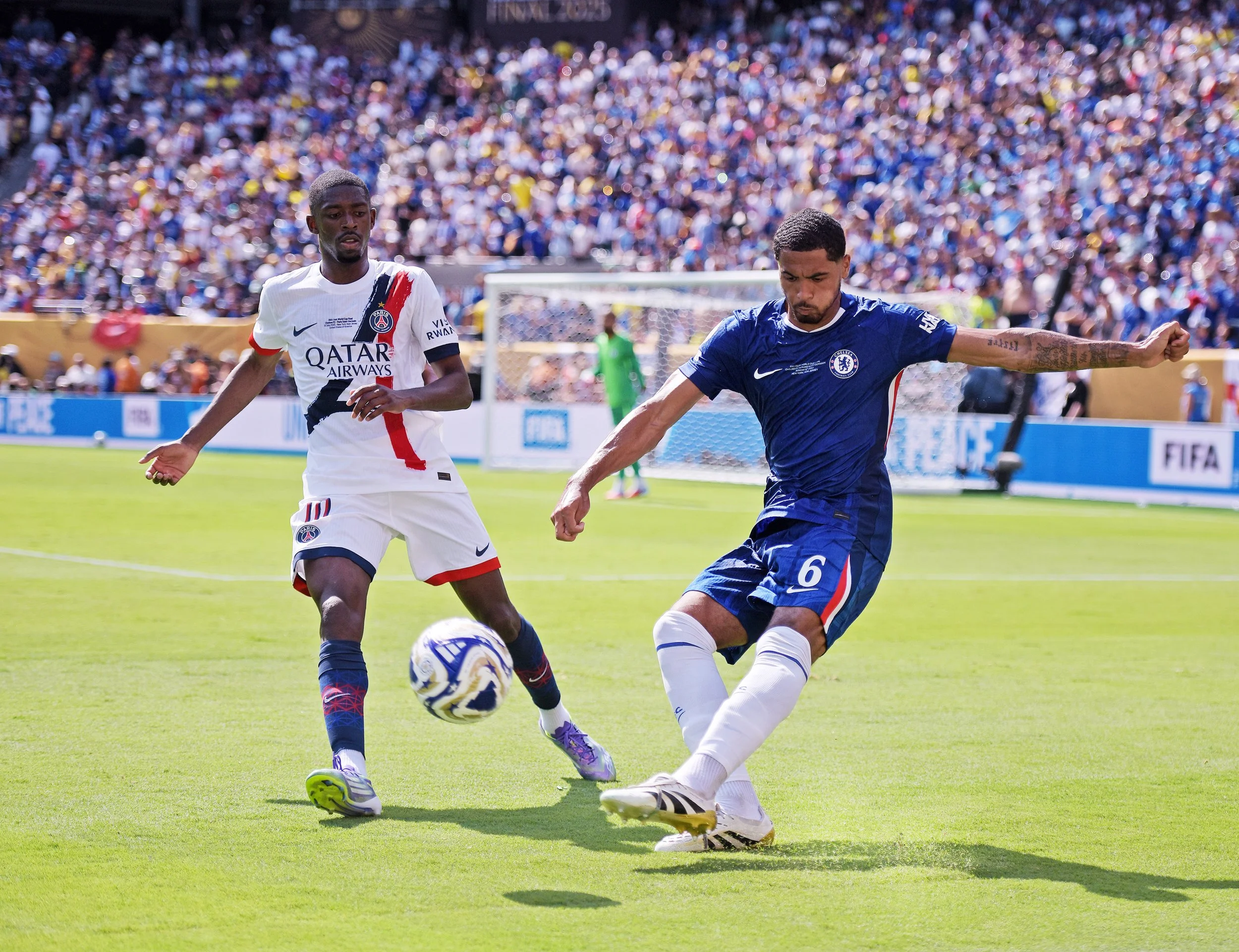 FIFA CLUB WORLD CUP FINAL 2025 PARIS ST-GERMAIN vs CHELSEA FC OUSMANE DEMBELE + LEVI COLWILL Photo Noel Danseco_7075.jpg
