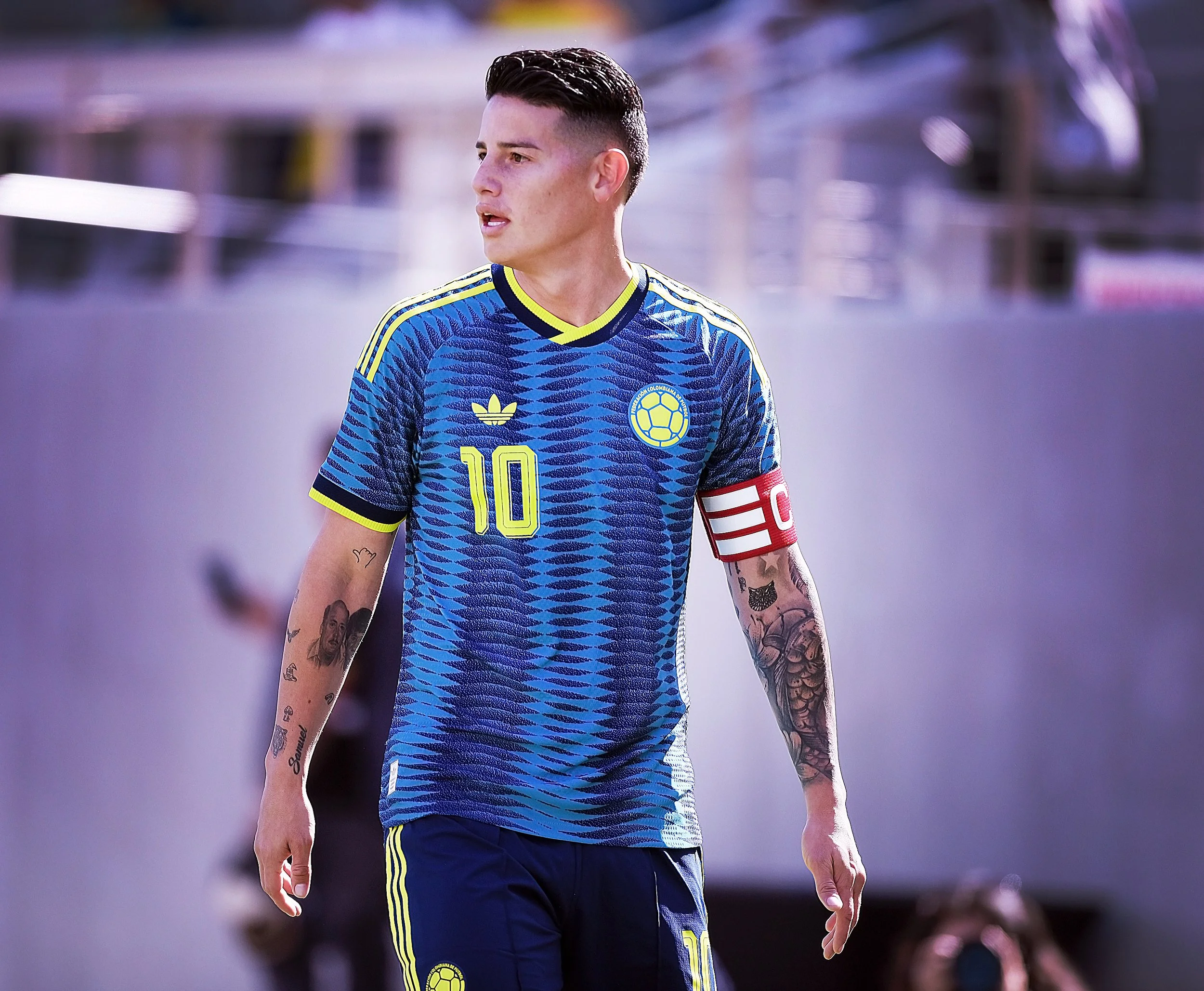 COLOMBIA vs JORDAN FIFA WORLD CUP 26 WARMUP JAMES RODRIGUEZ Photo Noel Danseco_3343.jpg