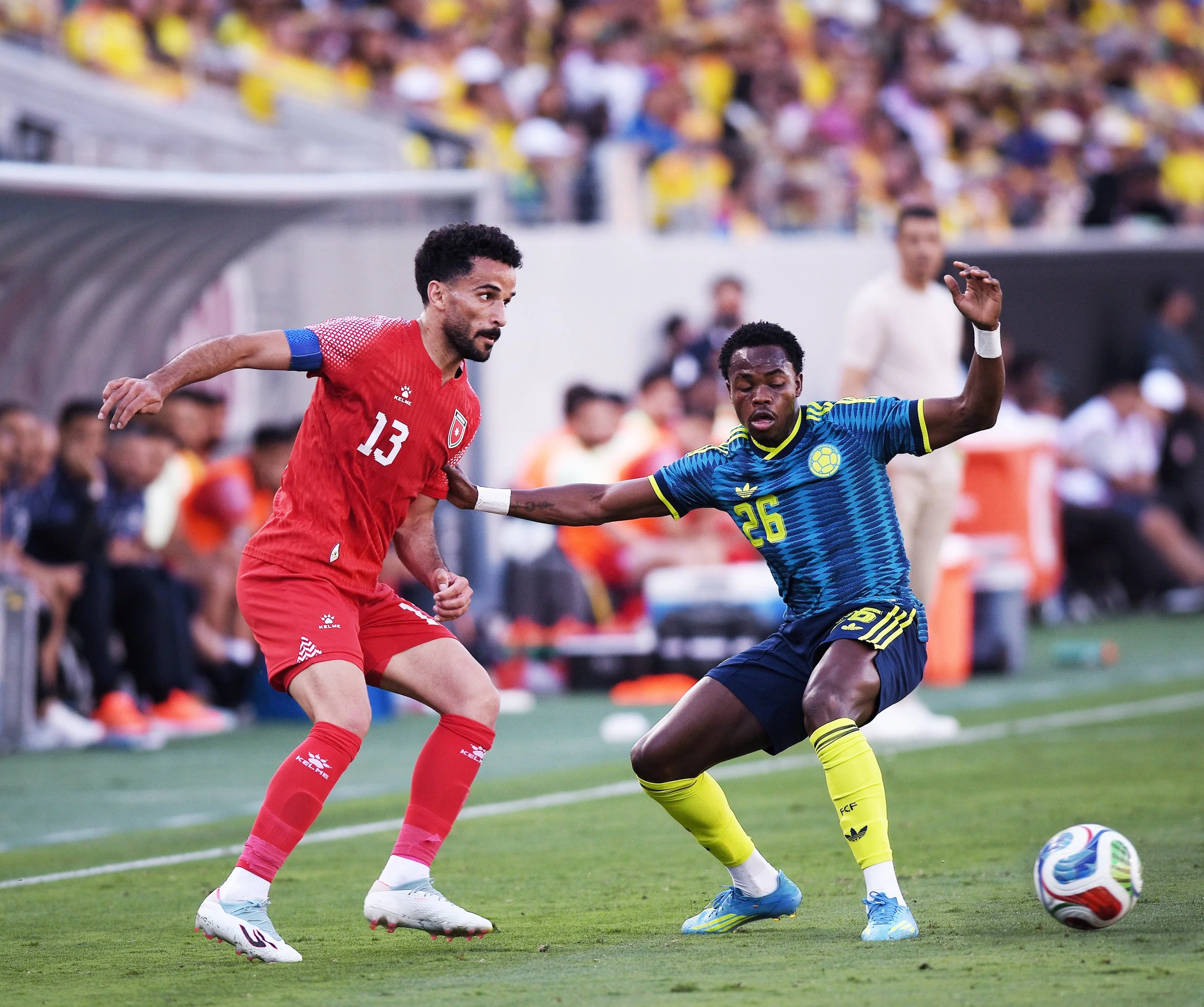COLOMBIA vs JORDAN FIFA WORLD CUP 26 WARMUP MAHMOUD ALMARDI + CARLOS GOMEZ Photo Noel Danseco_4274.jpg