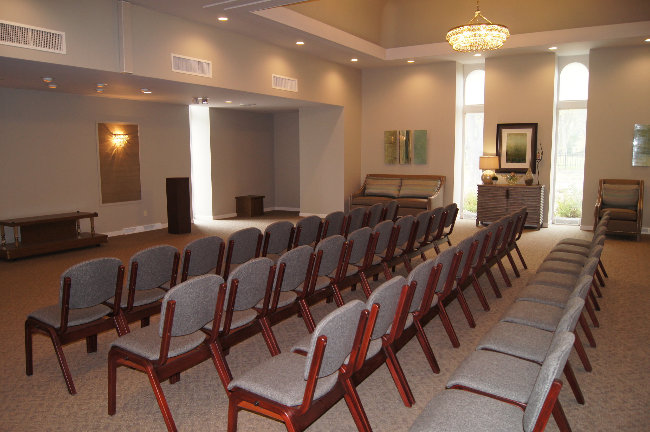 AFTER: REAR CHAPEL VIEW AT ITS COMPLETION.