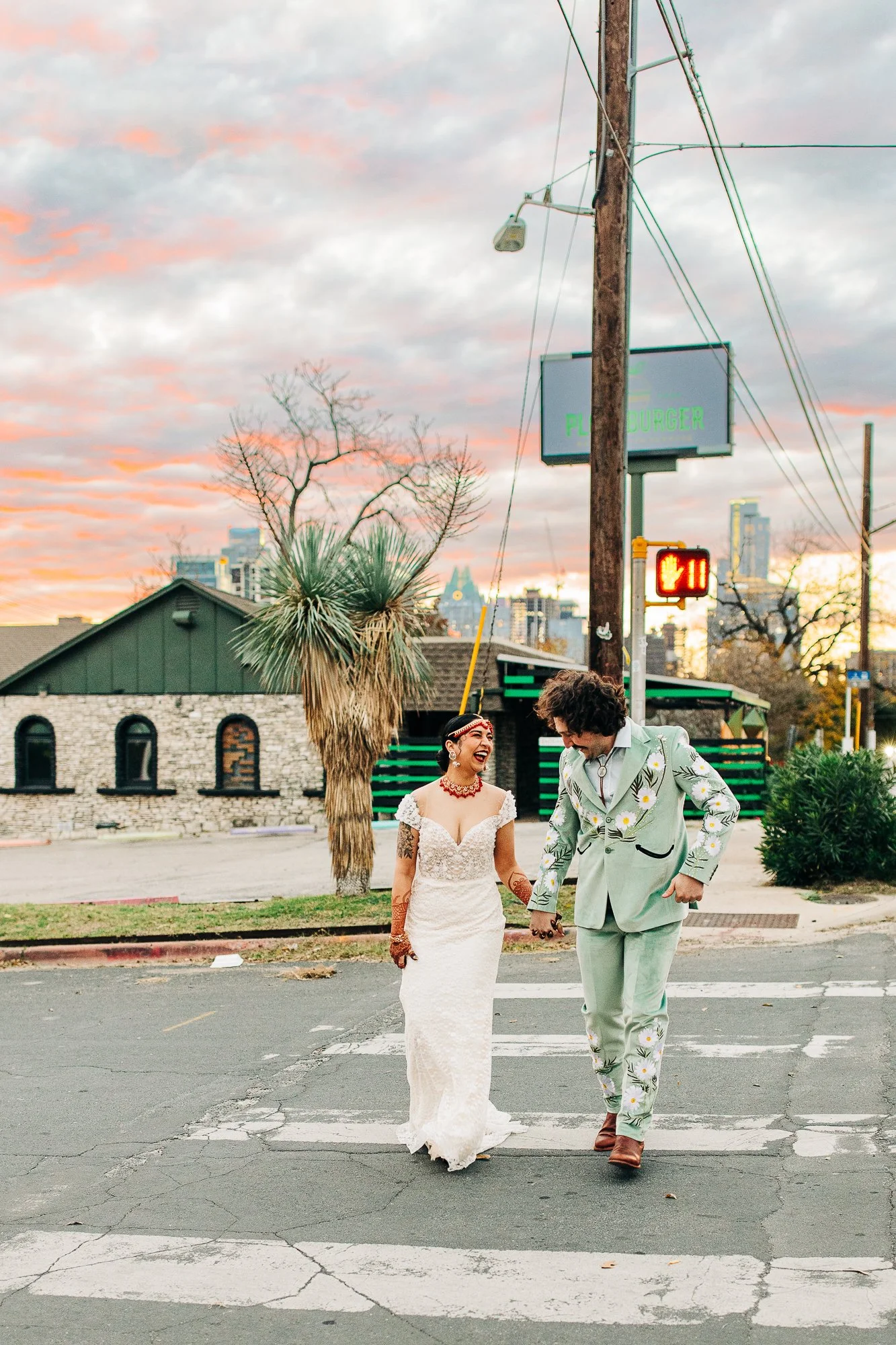 Zoha + Anthony | Southern Gothic Desi Wedding at Justine's Secret House