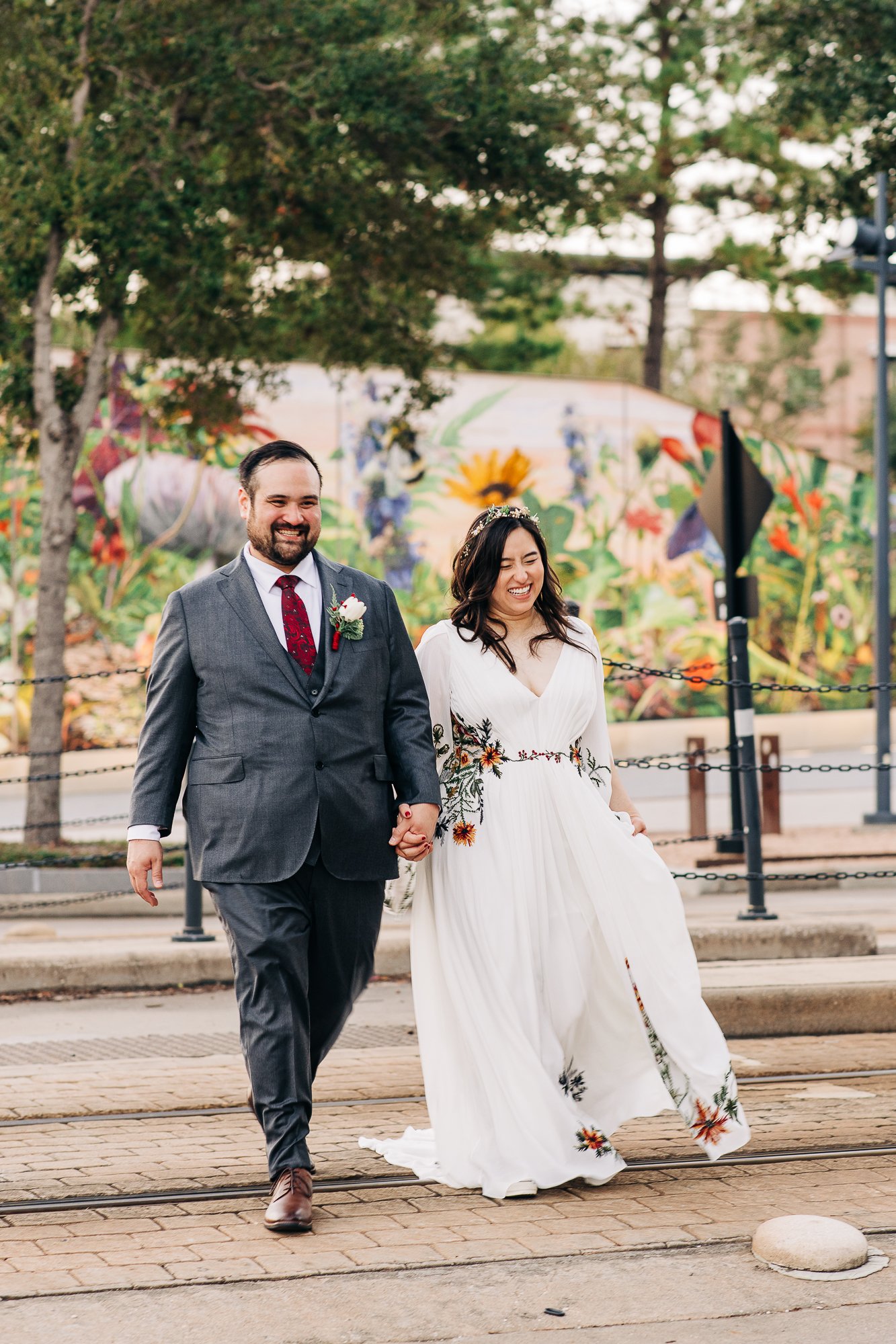 Regan + Paul | Whimsical Fall Wedding at Nouveau Antique Art Bar
