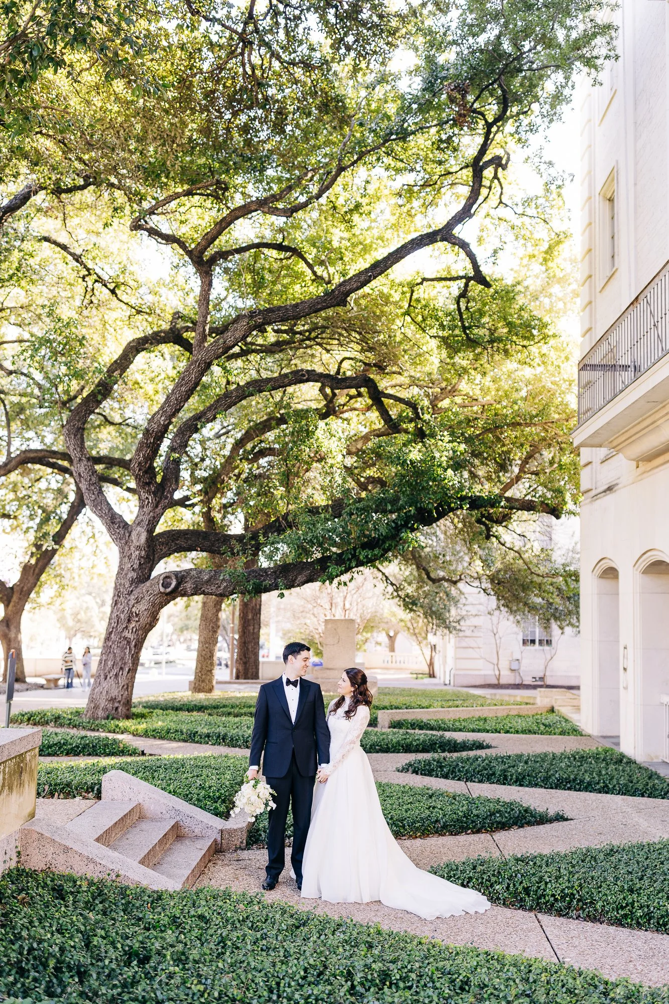 Modern Wedding at Hotel Zaza, Portraits at UT Austin