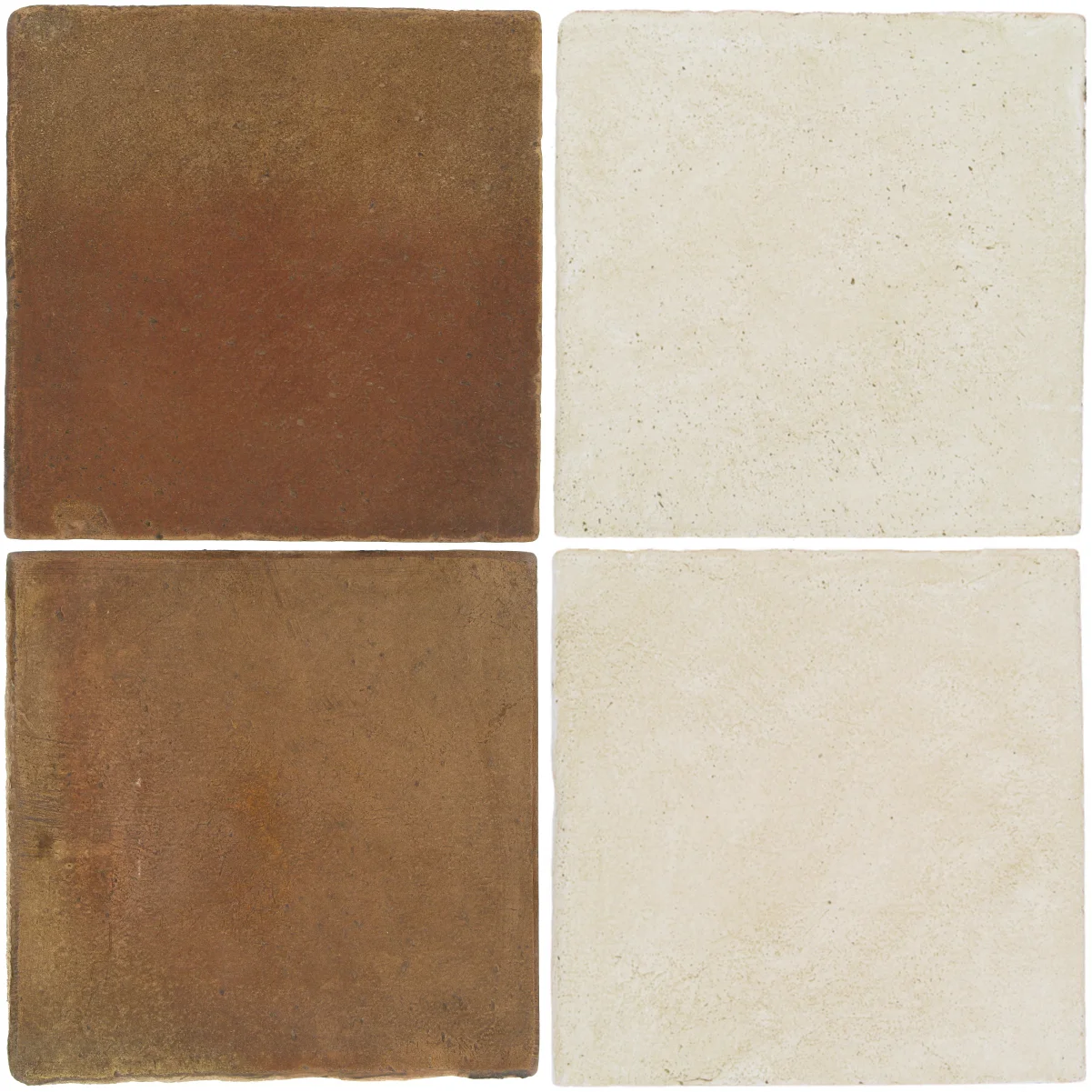 Pedralbes Antique Terracotta 2 Color Combinations OHS-PSCM Camel Brown + OHS-PGAW Antique White