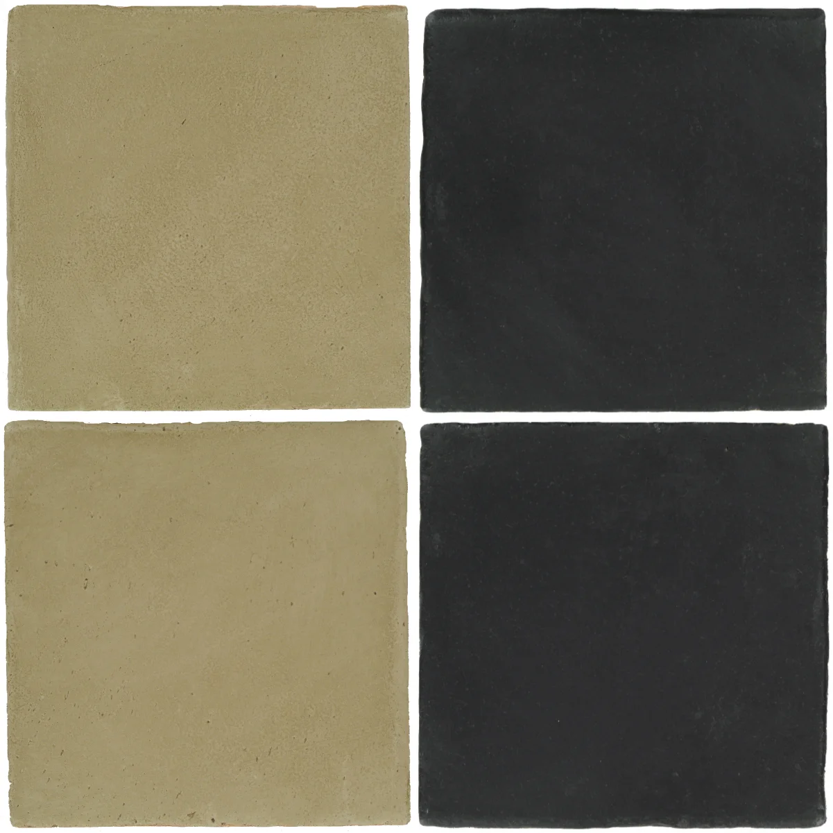 Pedralbes Antique Terracotta 2 Color Combinations OHS-PGDW Dirty W. + OHS-PGCB Carbon Black